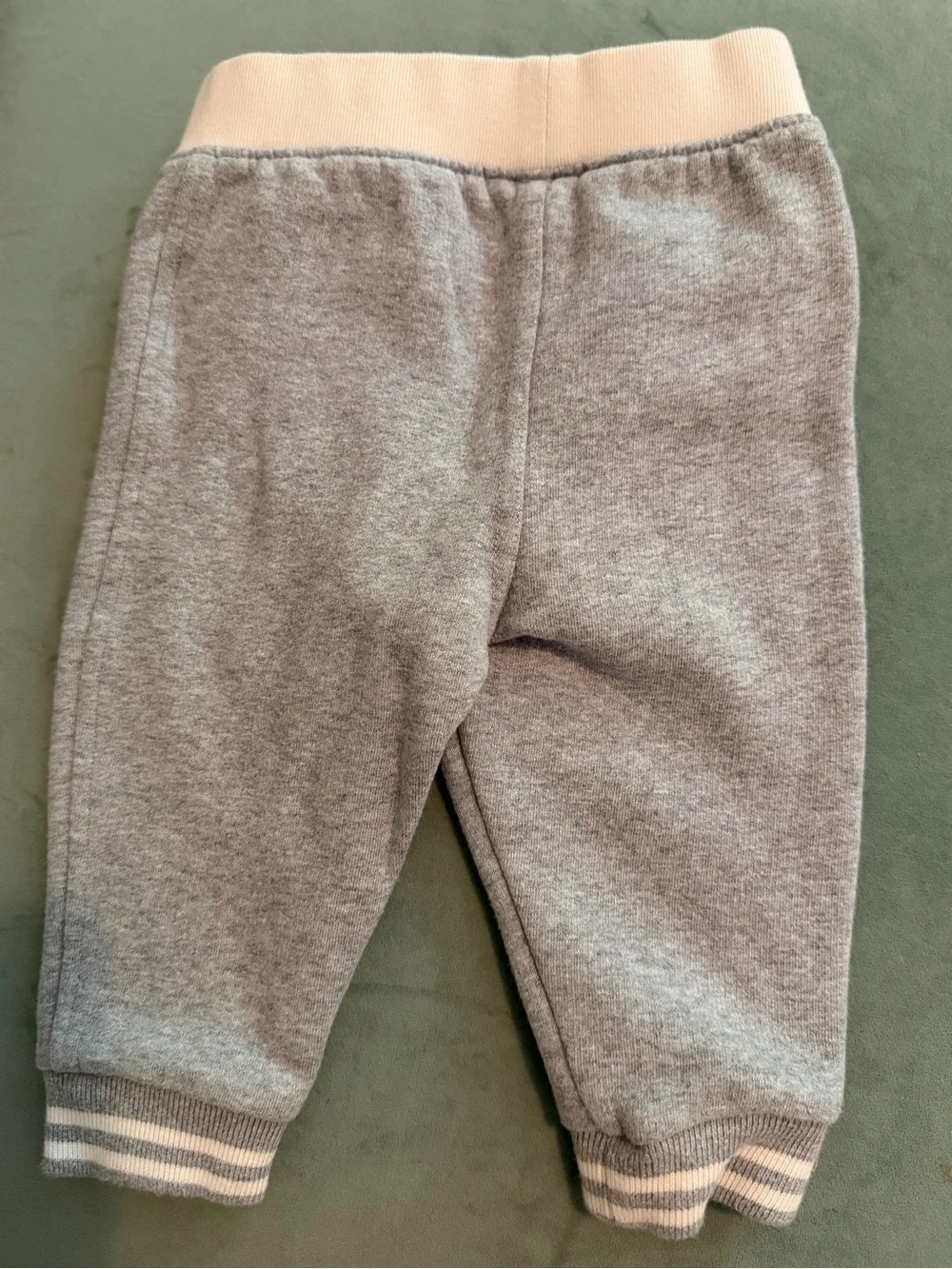 Ralph Lauren Baby Boy 2 piece Baseball Jacket and Jogger Set Grey 9 Months